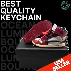 Air Jordan 3D Mini Sneaker Keychain, Basketball Sneaker Collectible, Box Options - Picture 1 of 9