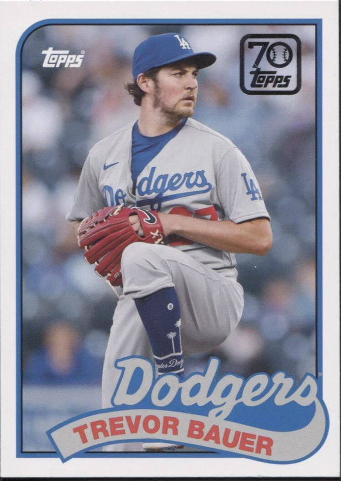 2021 Topps Update TREVOR BAUER 70 Years of Topps Baseball - DODGERS - 70YT-39  - Image 1 of 1