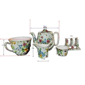 Royal Winton Grimwades Chintz set da tè tazza crema zucchero teiera porta toast - Foto 1 di 11