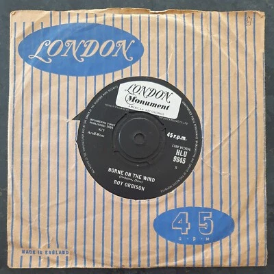 ROY ORBISON - Borne on the Wind/What'd I Say - London - HLU 9845 - EX - Image 1 of 2