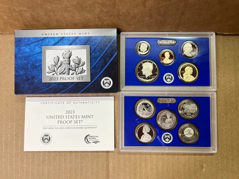 2023 S Proof Set US Mint 10 Coins with BOX & COA 23RG - In Hand Ship Now Cover