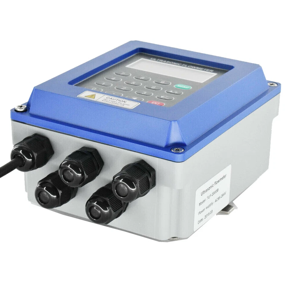 TUF-2000B TM-1 Digital Ultrasonic Flow Meter Liquid Flowmeter IP67 DN50-700mm
