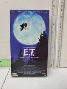 E.T. The Extra-Terrestrial VHS 1982 schwarz grün Cover MCA Spielberg Barrymore - Bild 1 von 10