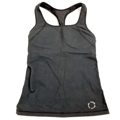 Bonds Size 4-6 Black Sports Top with Built-In Padded Bra Activewear Yoga Gym - image 1 of 4