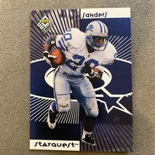 1998 Upper Deck UD Choice - Starquest/Rookquest Blue #SR03 Barry Sanders, (RC)