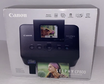 Canon SELPHY CP800 4350B001 Wireless Color Photo Printer Black NOB - Image 1 of 4