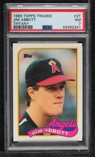 1989 Topps Traded Box Set Collector's Edition (Tiffany) Jim Abbott #2T PSA 7