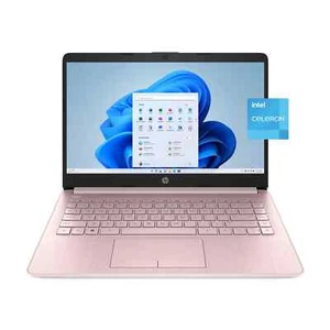 HP Stream 14" Windows Laptop Intel Processor N4120 4GB RAM 64GB eMMC Pink _ NEW - Picture 1 of 7