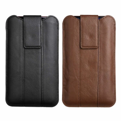 Funda de cinturón de cuero genuino de lujo funda magnética para iPhone Foto 1 de 4