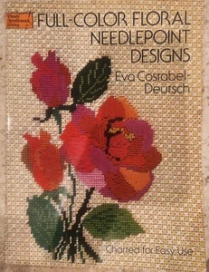 Vintage 1976 Full-Color Floral Needlepoint Designs Eva Costabel-Deutsch - Picture 1 of 5