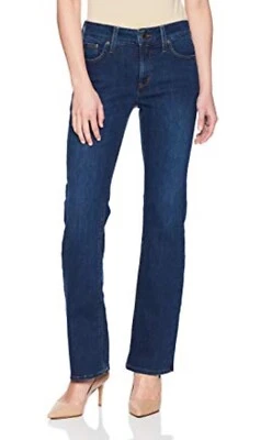NUEVO NYDJ Not Your Daughters Jeans Barbara Boot Leg Denim Oscuro 6P 10P 14P Petite Foto 1 de 4