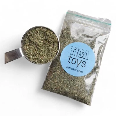 Catnip Catmint Fine Cut Premium Potent 5g Bag by Tiga Toys - Naturally Vegan - Image 1 of 4