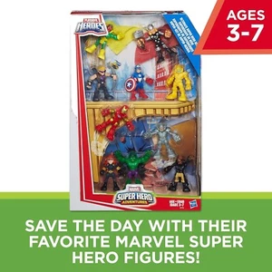 Playskool Marvel Heroes Superhelden-Abenteuer-Set (10-teilig) Brandneu in Box!! - Bild 1 von 4