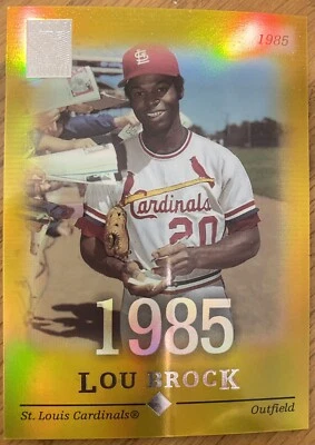 2004 TOPPS LOU BROCK GOLD REFRACTOR #71 02/85 ST. LOUIS CARDINALS 💎🔥 - Image 1 of 2
