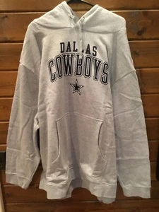 Dallas Cowboys Sweatshirt Star Logo Classic Gray Hoodie - Size 5XL - NWT - Picture 1 of 6