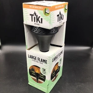 TIKI Brand 1120128 Island King Outdoor Torch, Black - Picture 1 of 4