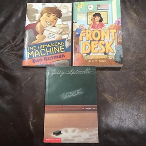 Summer Reading Book Lot of 3-The Homework Machine, Front Desk, and Loser - Picture 1 of 2