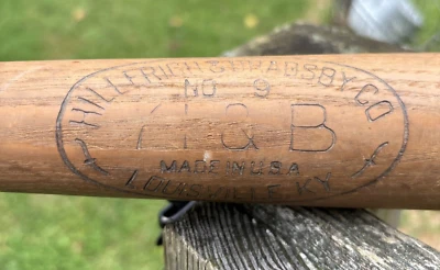 Bate de béisbol Hillerich & Bradsby modelo #9 líder de la Liga de Madera Al Kaline Foto 1 de 4