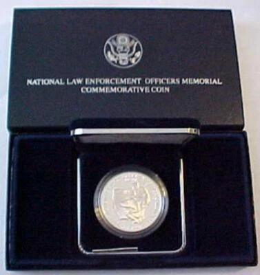 1997-P Law Enforcement Proof Silver Dollar W/Box And Papers - Image 1 of 4