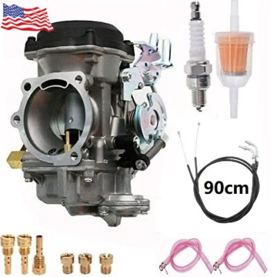 FOR HARLEY DAVIDSON  40MM CV CARBURETOR 90CM THROTTLE CABLE PERFORMANCE TUNED - Image 1 of 4