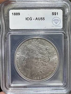 1889 Morgan Dollar ICG AU55 IDC Verified - Picture 1 of 2