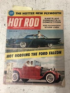 1960 Hot Rod Magazine March Edition Darryl Starbird Signed Copy - Picture 1 of 5