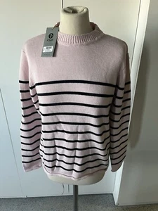 Jersey de punto KOMODO TINNA JUMPER concha/negro talla 42 lana merino - Imagen 1 de 4