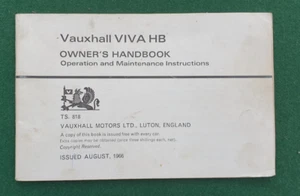 Vauxhall Viva HB - Owner's Handbook - 1966 - Picture 1 of 1