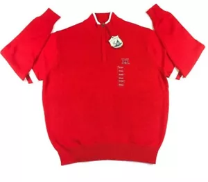 Miami Ohio Redhawks Men's Sweater 100% Polyester 1/4 Zip Officially Licensed - Picture 1 of 5