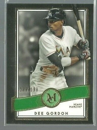 2016 Topps Museum Collection Green #26 Dee Gordon 136/199 (ref 95101) - Image 1 of 1