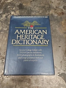 The American Heritage Dictionary Second College Edition 1985 Vintage Hardcover - Imagen 1 de 4