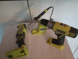Lot Of 3 ---RYOBI 18V Cordless Multi-Tool, Drill, Soldering Iron - Picture 1 of 11
