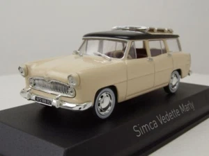 Simca Vedette Marly 1957 Crema Negro Modelo De Coche 1:43 Norev - Imagen 1 de 9