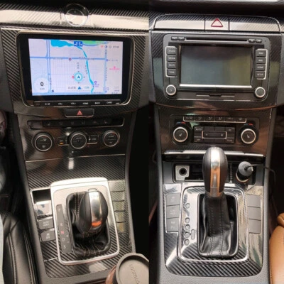 For Volkswagen CC 2009-2018 5D Carbon Fiber Pattern Interior Trim Decals Foto 1 de 4