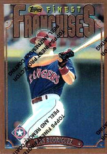 1996 Finest #B258 Ivan Rodriguez Texas Rangers HOF
