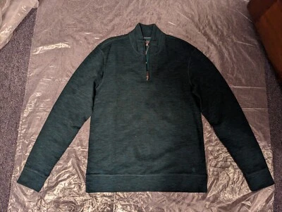 Ike Behar Sweater sea moss htr style # ibm183kf05 green msrp $95 winter medium - Image 1 of 4
