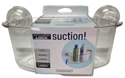 interDesign Power Lock Suction Shower / Bathtub Caddy New With Tag - Image 1 of 4