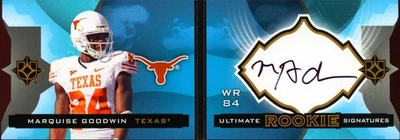 Marquise Goodwin 2013 Ultimate Collection Auto Autograph Texas Longhorns 6/10 - Image 1 of 2
