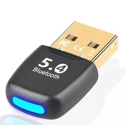 XIEANDKONG Adattatore Bluetooth 5.4 USB per PC, chiavetta USB Bluetooth 5.4 Dongle EDR Blue