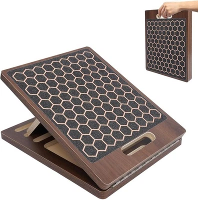 Tabla inclinada de madera tabla elástica de pantorrilla para fisioterapia y alivio del dolor Foto 1 de 4