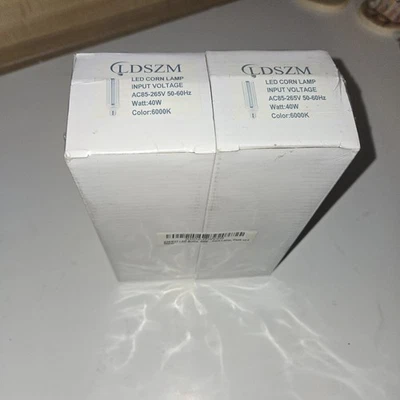 2 Pack 40W Corn LED Light Bulbs (300W Equivalent),E26/E27 Base, Ac85-265V - Image 1 of 4