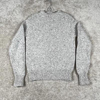 Suéter de Colección LL Bean Mezcla de Lana para Mujer M Gris Jaspeado Cuello Redondo Hecho en EE. UU. Foto 1 de 4