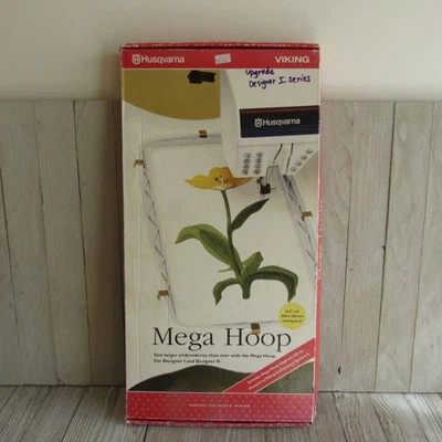 Husqvarna Viking Mega Hoop Designer 1 &2 NO CLIPS OR CD - Image 1 of 4