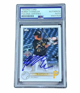Bubba Chandler signed Card Pro Debut Pittsburgh Pirates Auto handsigniert PSA - Bild 1 von 2