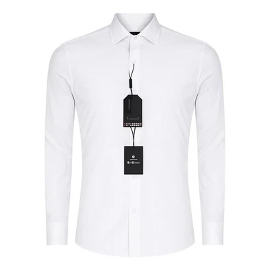 Camisa de vestir Ben Sherman blanca diamante Dobbie sin arrugas que absorbe la humedad M nueva con etiquetas Foto 1 de 4