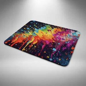 Paint Splatter Mouse Mat Pad Laptop Desktop Computer Office Gift PS1 5mm Thick - Picture 1 of 2