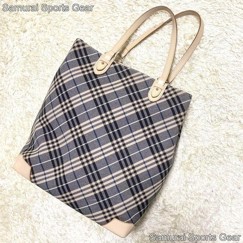 Borsa Burberry Blue Label Autentica Giappone Usata Nova Check Beige Nera