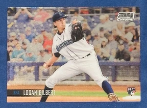 2021 Topps Stadium Club Chrome Logan Gilbert #180 Rookie RC Mariners - Picture 1 of 2