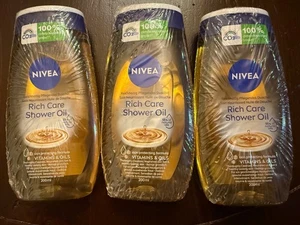 Nivea Rich Care Shower Oil 200mL (3 pack) - Picture 1 of 1