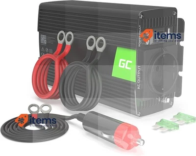 GreenCell INV01DE Strom Adapter & Auto Wechselrichter 300W Schwarz - 300 W, W - Bild 1 von 4